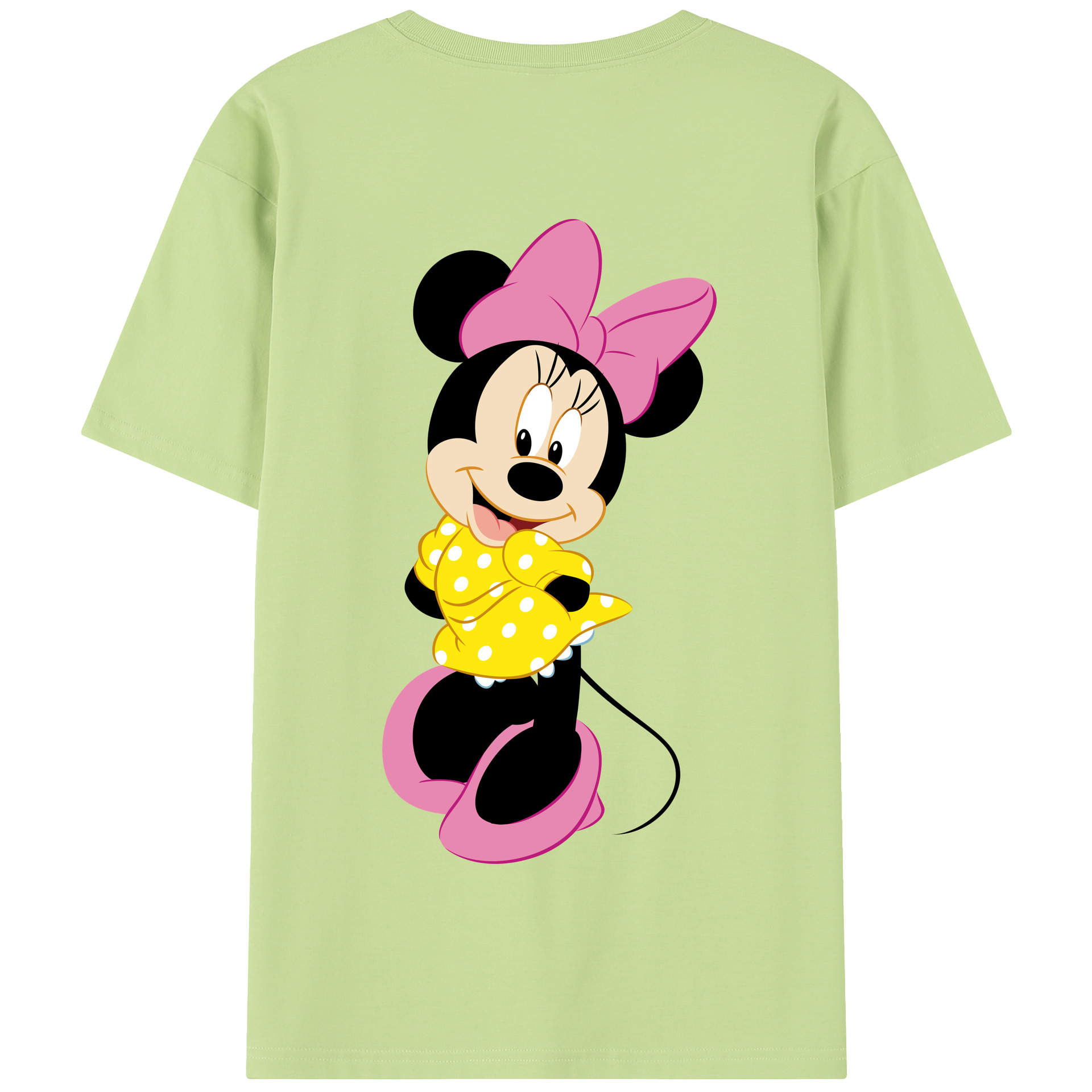 （画像用） ミッキーマウス Mickey Mouse 綿100％半袖Tシャツ（背面プリント）